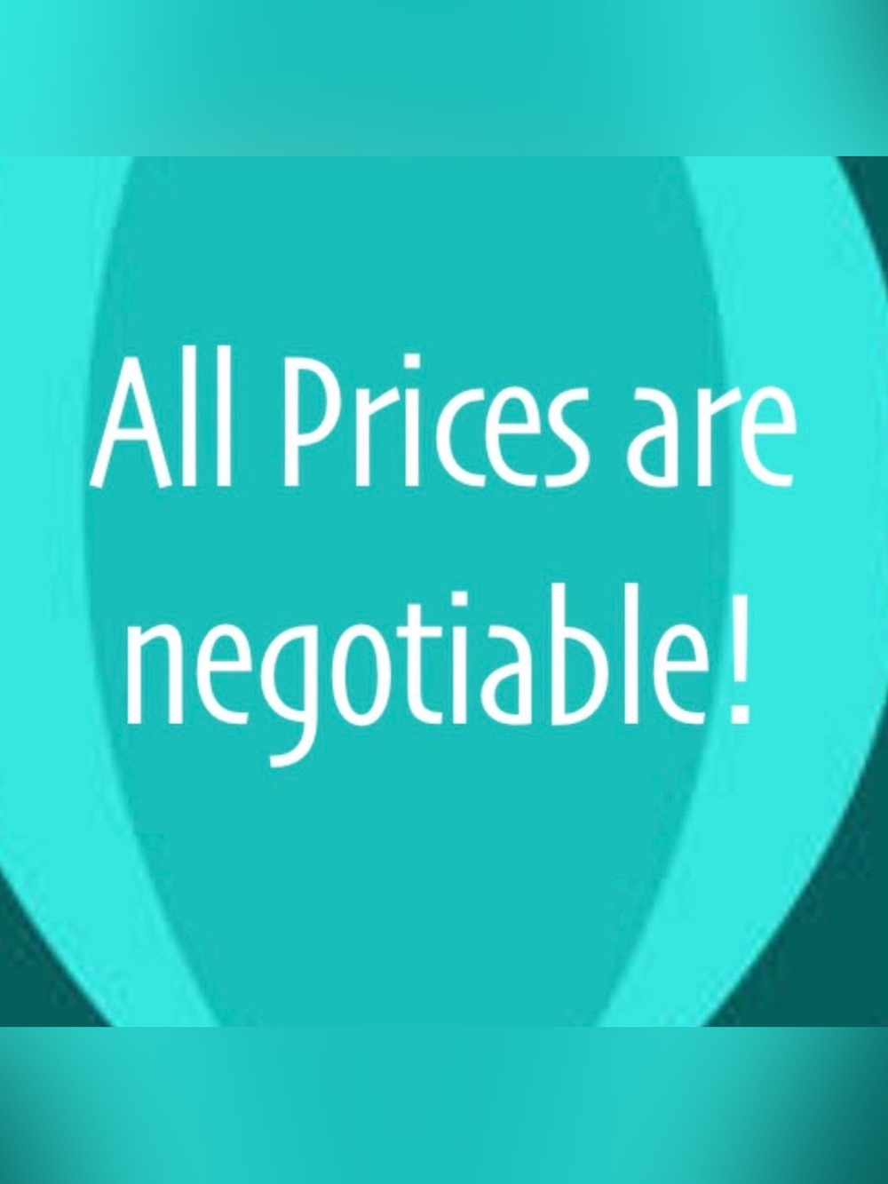 Teal Home Accent Sign - Negotiable Pricing